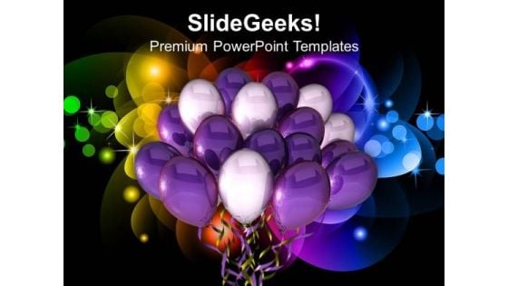 Time For Party Celebration Balloons PowerPoint Templates Ppt Backgrounds For Slides 0313 Time For Party Celebration Balloons PowerPoint Templates Ppt Backgrounds For Slides 0313