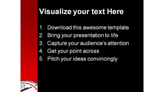 Time For Question Business PowerPoint Themes And PowerPoint Slides 0811