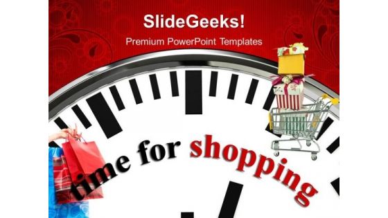 Time For Shopping Lifestyle PowerPoint Templates And PowerPoint Themes 1012