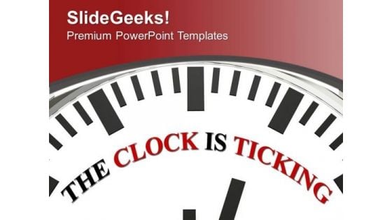 Time Is Running Clock PowerPoint Templates Ppt Backgrounds For Slides 0313