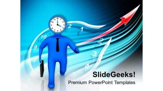 Time Is Running Idea Business Concept PowerPoint Templates Ppt Backgrounds For Slides 0413