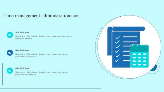 Time Management Administration Icon Summary Pdf
