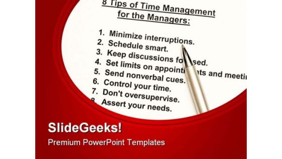 Time Management Business PowerPoint Templates And PowerPoint Backgrounds 0811