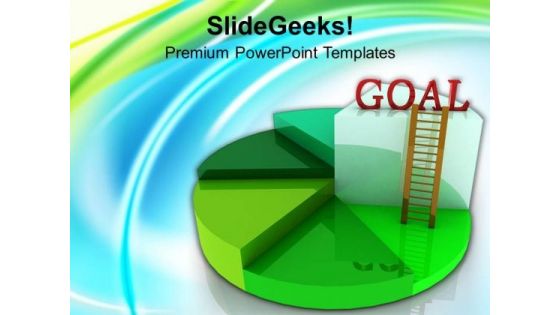 Time To Achieve Goal With Pie Chart PowerPoint Templates Ppt Backgrounds For Slides 0313