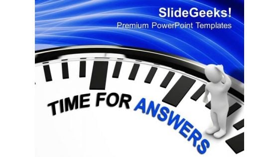 Time To Answer The Questions PowerPoint Templates Ppt Backgrounds For Slides 0313 Time To Answer The Questions PowerPoint Templates Ppt Backgrounds For Slides 0313