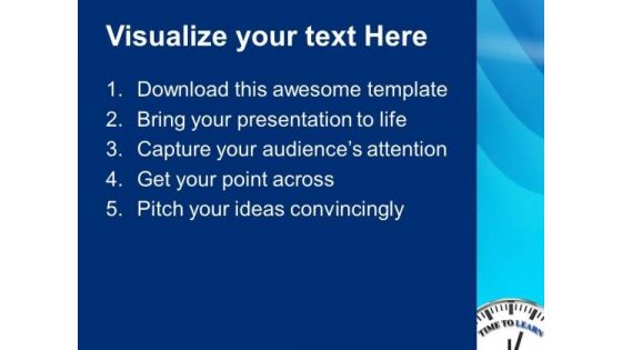 Time To Learn Innovation PowerPoint Templates Ppt Backgrounds For Slides 0313