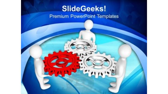 Time To Work As Team Business Concept PowerPoint Templates Ppt Backgrounds For Slides 0513