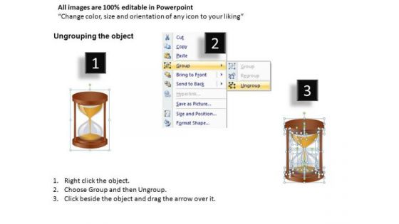 Time Urgency Concept Hourglass PowerPoint Templates