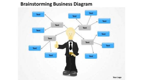 Timeline Brainstorming Business Diagram