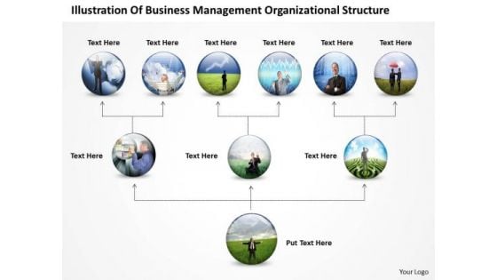 Timeline Illustration Of Business Management Organizational Structure