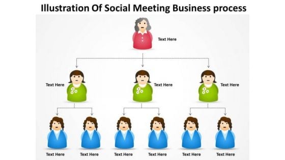 Timeline Illustration Of Social Meeting Business Process Timeline Illustration Of Social Meeting Business Process