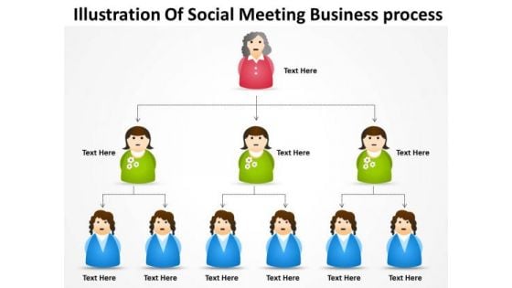 Timeline Illustration Of Social Meeting Business Process