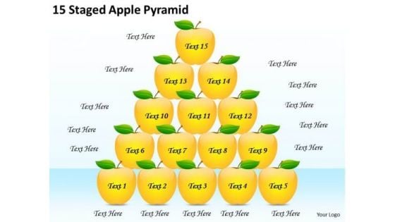 Timeline PowerPoint Template 15 Staged Apple Pyramid Timeline PowerPoint Template 15 Staged Apple Pyramid