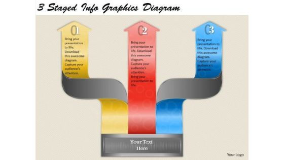 Timeline Ppt Template 3 Staged Info Graphics Diagram