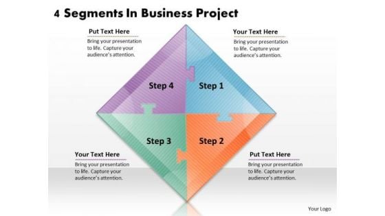 Timeline Ppt Template 4 Segments In Business Project