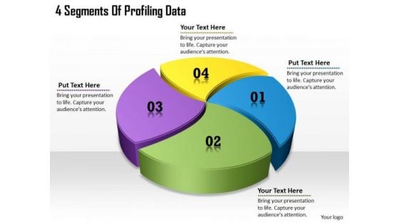 Timeline Ppt Template 4 Segments Of Profiling Data