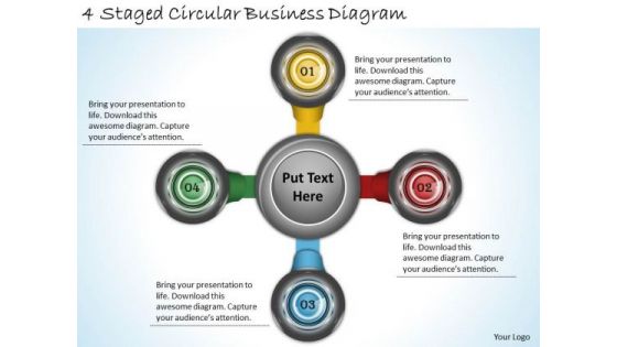 Timeline Ppt Template 4 Staged Circular Business Diagram Timeline Ppt Template 4 Staged Circular Business Diagram