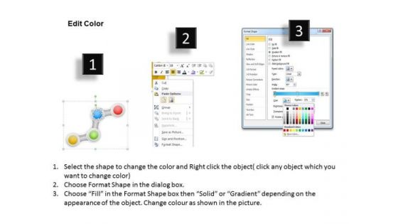 Timeline Ppt Template 4 Staged Zigzag Diagram