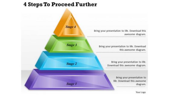 Timeline Ppt Template 4 Steps To Proceed Further