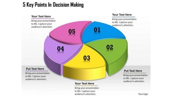 Timeline Ppt Template 5 Key Points In Decision Making Timeline Ppt Template 5 Key Points In Decision Making