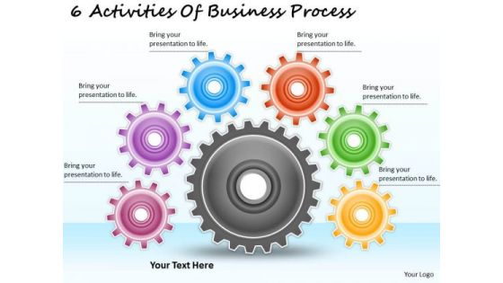 Timeline Ppt Template 6 Activities Of Business Process