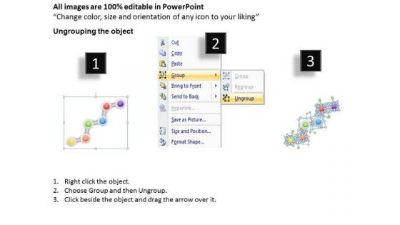 Timeline Ppt Template 6 Staged Business Zigzag Diagram