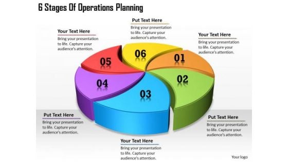 Timeline Ppt Template 6 Stages Of Operations Planning