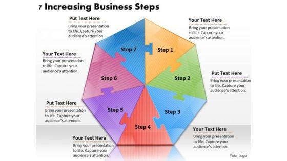 Timeline Ppt Template 7 Increasing Business Steps