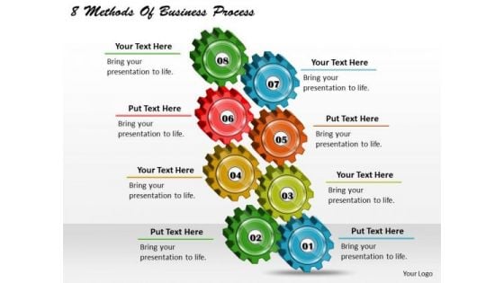 Timeline Ppt Template 8 Methods Of Business Process