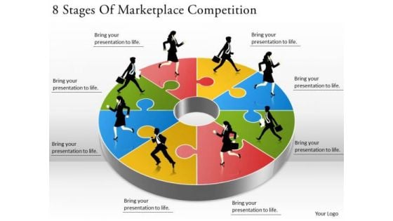 Timeline Ppt Template 8 Stages Of Marketplace Competition