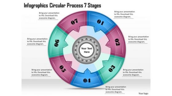 Timeline Ppt Template Infographics Circular Process 7 Stages