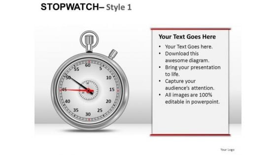 Timing Stopwatch 1 PowerPoint Slides And Ppt Diagram Templates