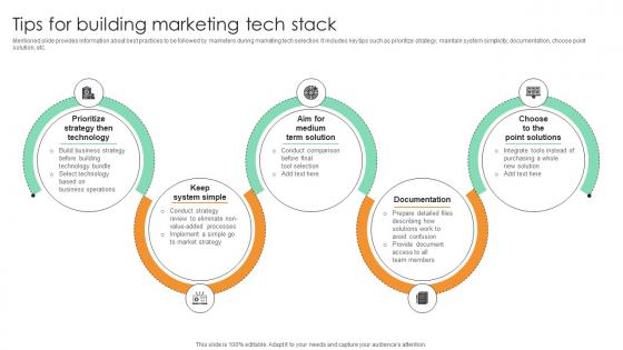 Tips For Building Marketing Tech Stack Comprehensive Guide For Marketing Technology Tips For Building Marketing Tech Stack Comprehensive Guide For Marketing Technology