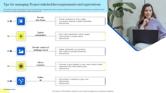 Tips For Managing Project Stakeholders Requirements And Expectations Microsoft Pdf