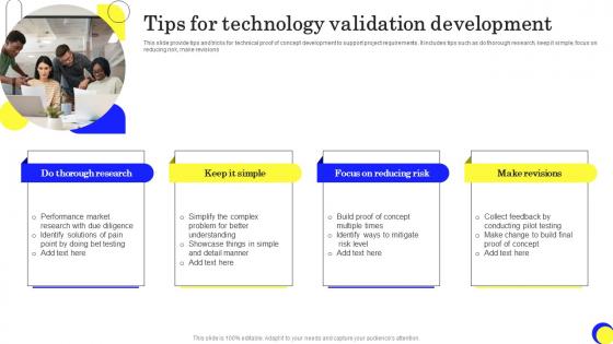Tips For Technology Validation Development Ppt Model Deck Pdf Tips For Technology Validation Development Ppt Model Deck Pdf