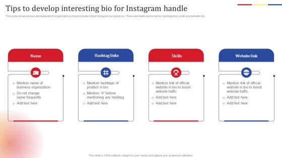 Tips To Develop Interesting Bio Social Media Platform Advertising To Enhance Brand Awareness Brochure Pdf Tips To Develop Interesting Bio Social Media Platform Advertising To Enhance Brand Awareness Brochure Pdf