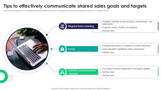 Tips To Effectively Communicate Shared Sales Goals Tactics For Improving Field Sales Team SA SS V Tips To Effectively Communicate Shared Sales Goals Tactics For Improving Field Sales Team SA SS V