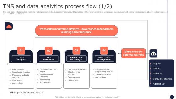 TMS And Data Analytics Process Flow Mitigating Corporate Scams And Robberies Topics Pdf Inspiration Pdf