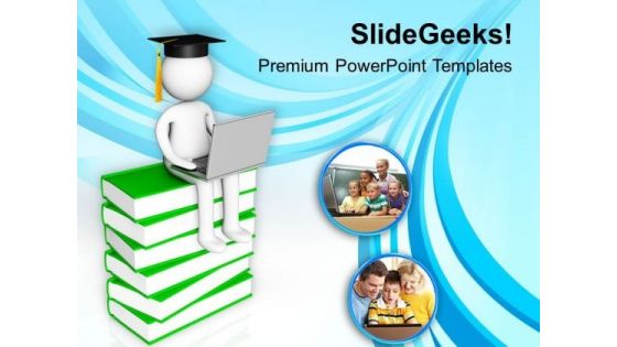 To Become A Graduate Study Hard PowerPoint Templates Ppt Backgrounds For Slides 0613