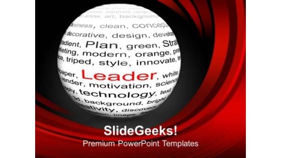 To Become A Leader Do Hard Work PowerPoint Templates Ppt Backgrounds For Slides 0613