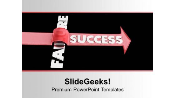 To Get Success Jump The Failures PowerPoint Templates Ppt Backgrounds For Slides 0513