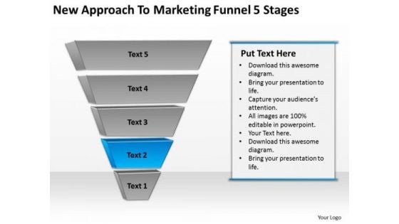To Marketing Funnel 5 Stages Ppt Business Plan Template PowerPoint Slides