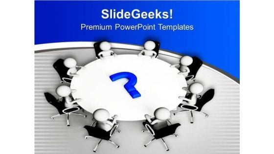 To Solve Questions Attain Meeting PowerPoint Templates Ppt Backgrounds For Slides 0613