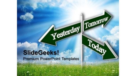 Today Tomorrow Future Signs PowerPoint Templates And PowerPoint Themes 0612