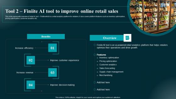 Tool 2 Finiite AI Tool To Improve Online Retail Sales Applications And Impact Designs Pdf