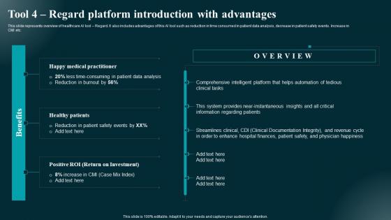 Tool 4 Regard Platform Introduction With Advantages Applications And Impact Infographics Pdf
