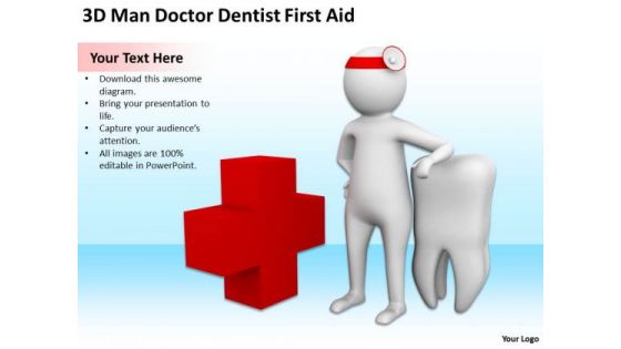 Top Business People 3d Man Doctor Dentist First Aid PowerPoint Templates