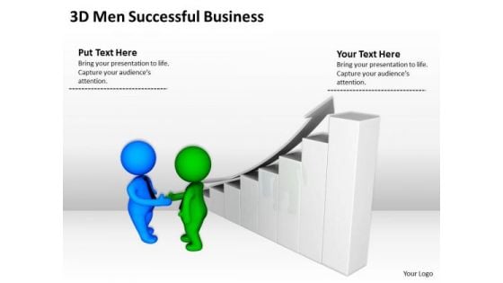 Top Business People 3d Men Successful Free PowerPoint Templates