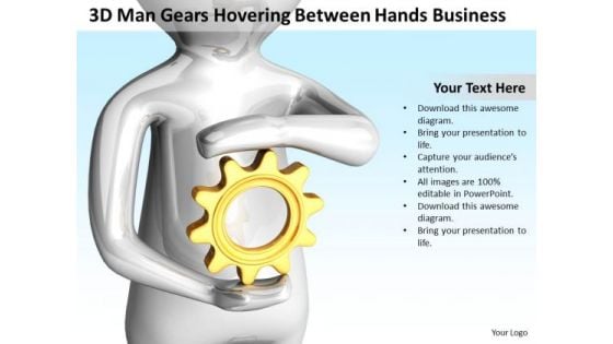 Top Business People Hovering Between Hands New PowerPoint Presentation Slides