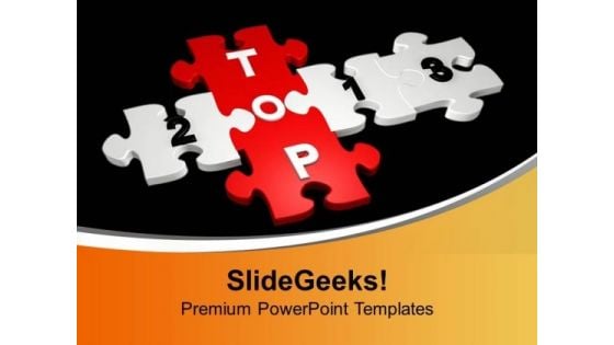 Top Formed By Puzzles Solution PowerPoint Templates Ppt Backgrounds For Slides 0113